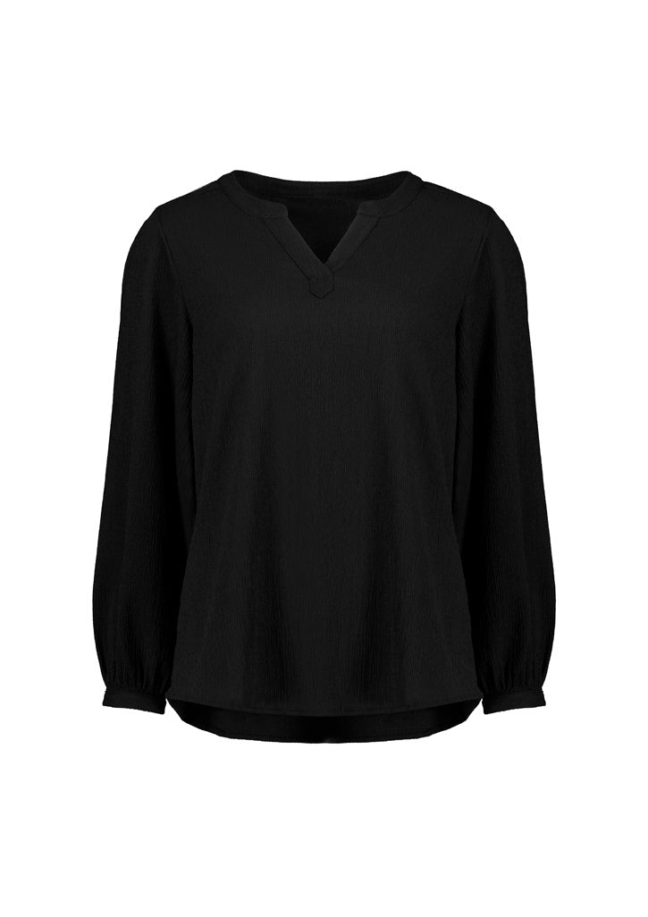 BIZ CORPORATES Womens Ruche Long Sleeve Blouse RU568LL