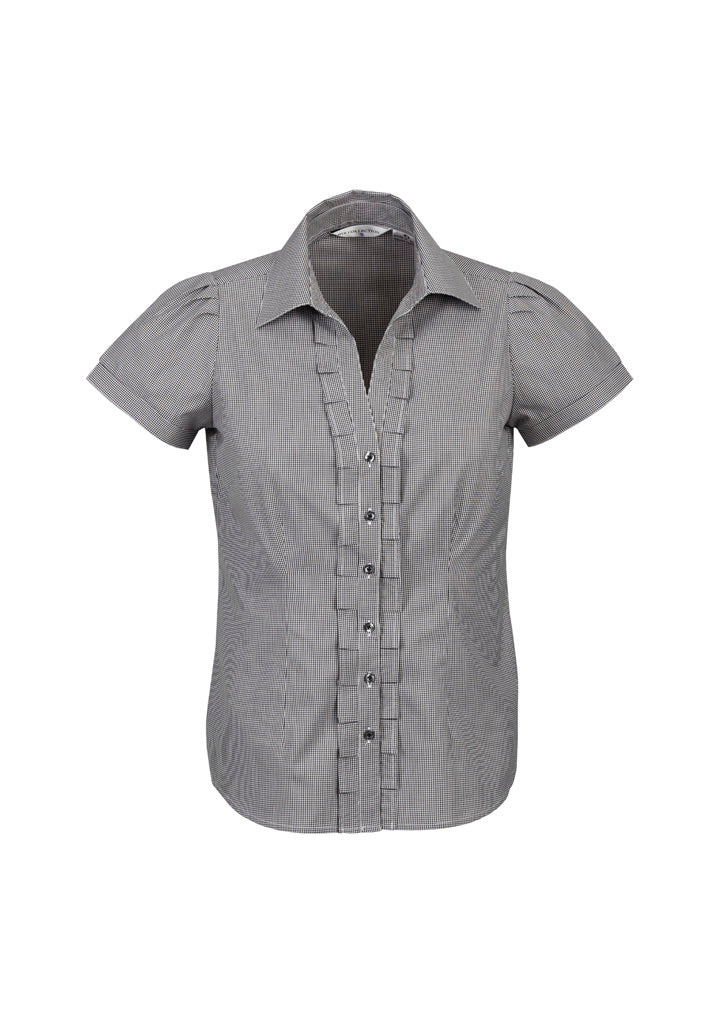 BIZ COLLECTION Womens Edge Short Sleeve Shirt S267LS