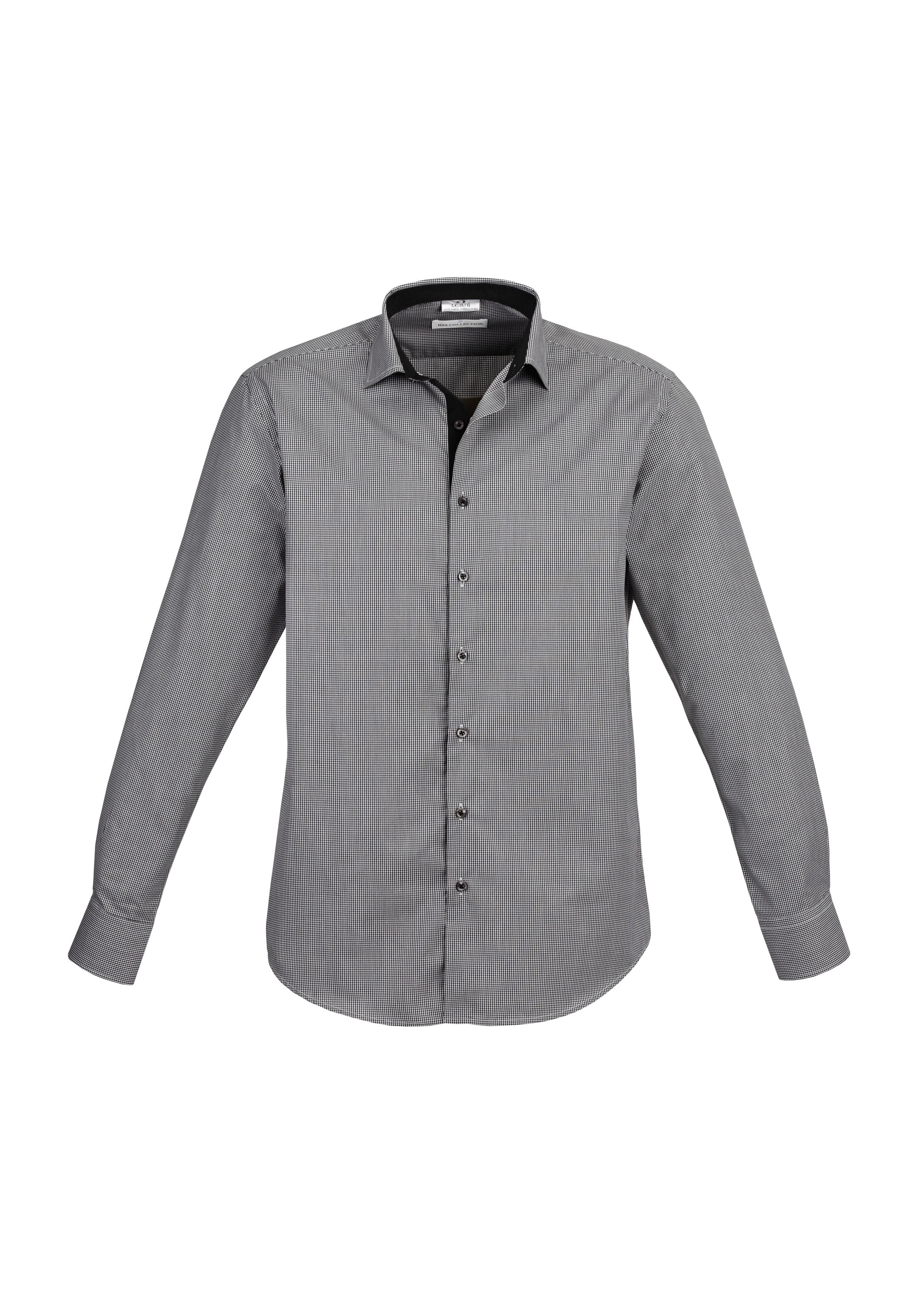 BIZ COLLECTION Mens Edge Long Sleeve Shirt S267ML