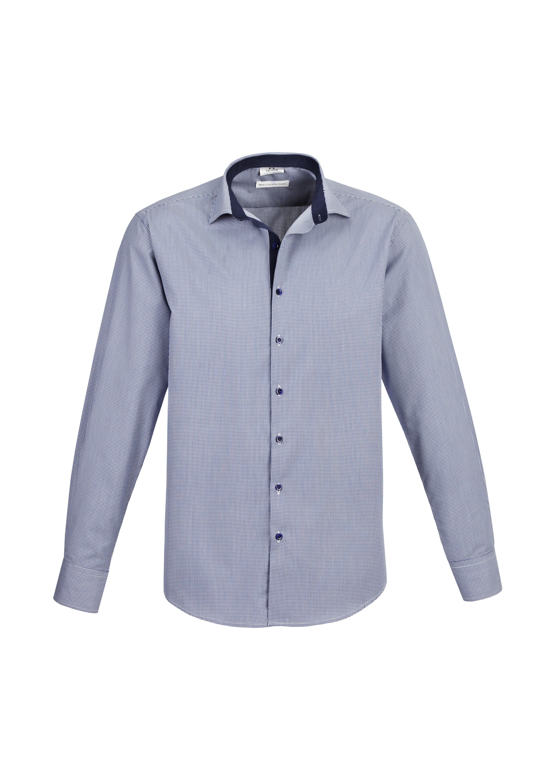 BIZ COLLECTION Mens Edge Long Sleeve Shirt S267ML