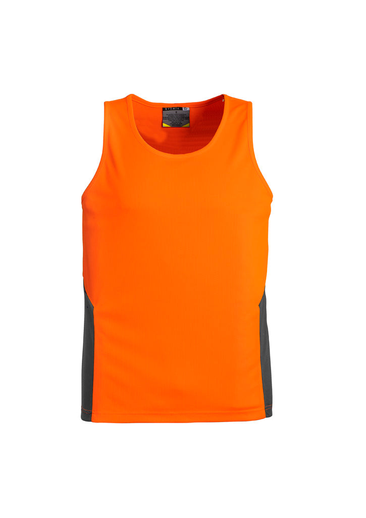 SYZMIK Mens Hi Vis Squad Singlet ZH239