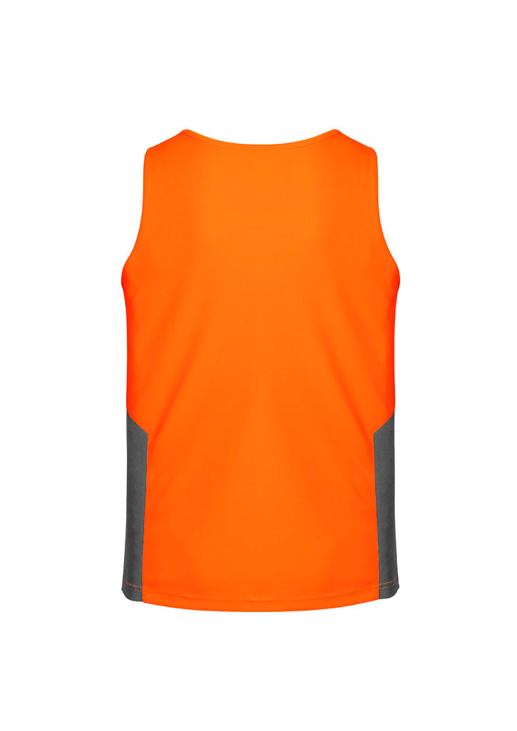 SYZMIK Mens Hi Vis Squad Singlet ZH239