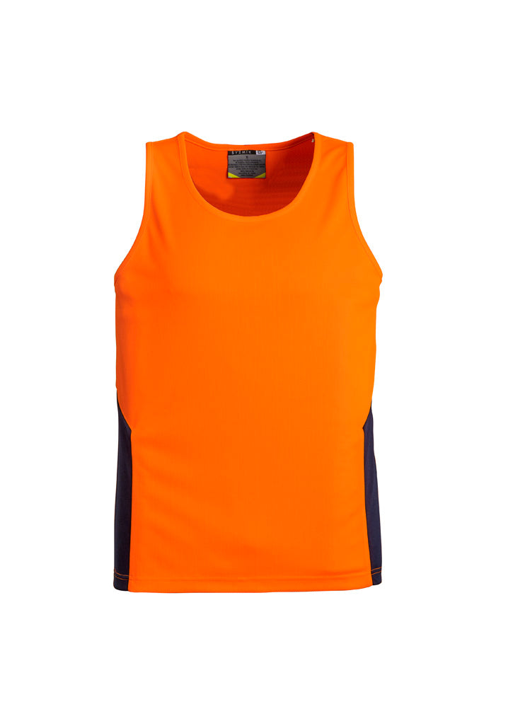 SYZMIK Mens Hi Vis Squad Singlet ZH239