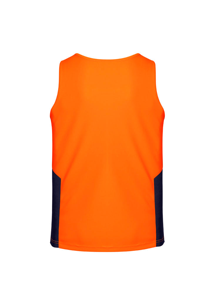 SYZMIK Mens Hi Vis Squad Singlet ZH239