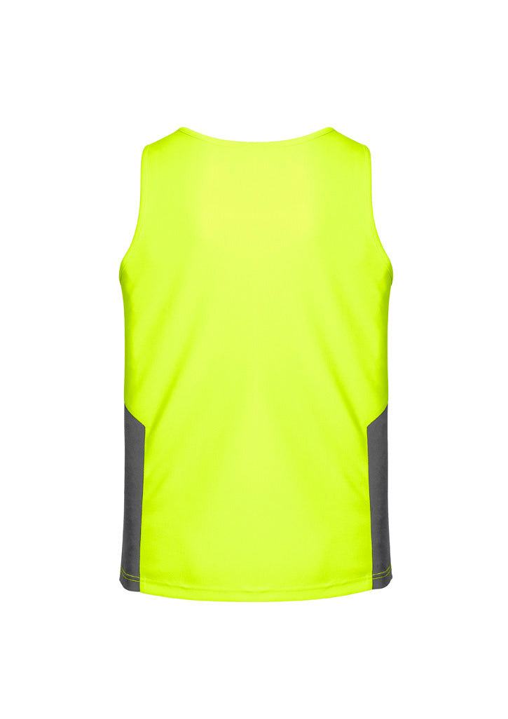 SYZMIK Mens Hi Vis Squad Singlet ZH239