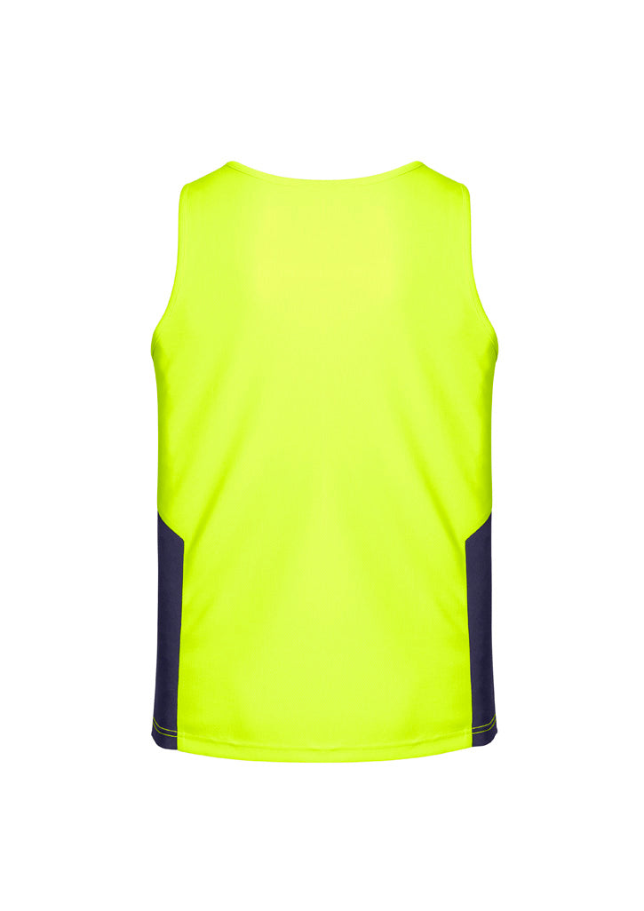 SYZMIK Mens Hi Vis Squad Singlet ZH239