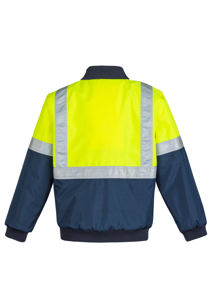 SYZMIK Mens Hi Vis Quilted Flying Jacket ZJ351
