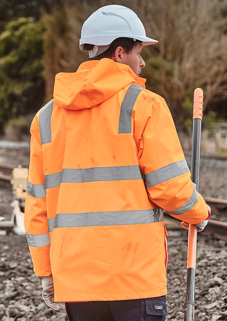 SYZMIK Unisex Hi Vis VIC Rail 4 In 1 Waterproof Jacket ZJ580