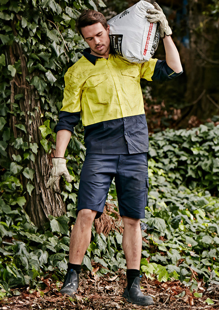 SYZMIK Mens Rugged Cooling Vented Short ZS505