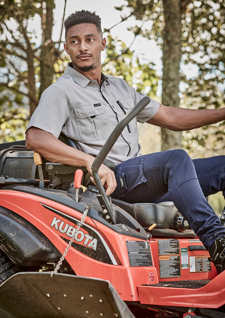 SYZMIK Mens Outdoor Short Sleeve Shirt ZW465