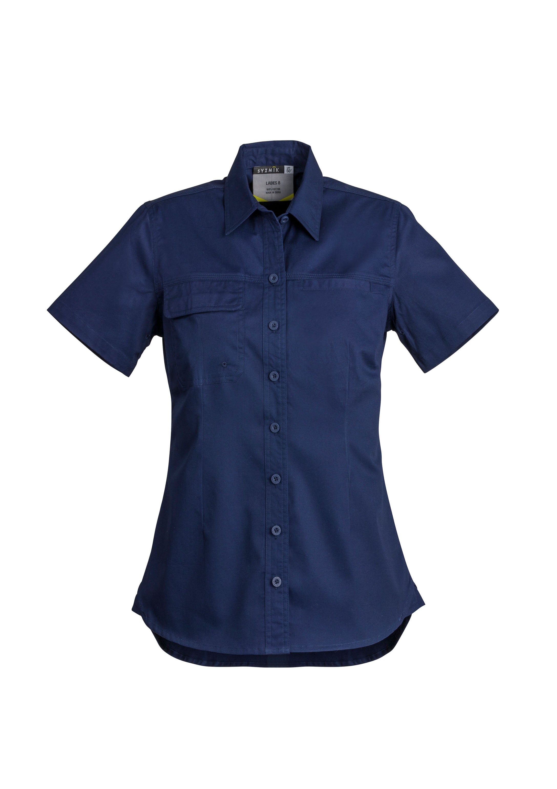 SYZMIK Womens Lightweight Tradie Short Sleeve Shirt ZWL120